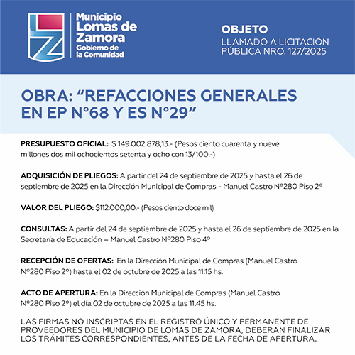 Licitaciones Sin datos  